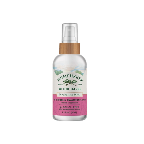 Hydrating Toner Mist: Alcohol-Free Witch Hazel Toner Mist with Rose &amp; Hyaluronic Acid