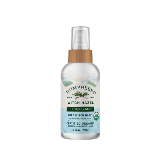 Clarifying Toner Mist: Pure, USDA Certified Organic Witch Hazel Toner