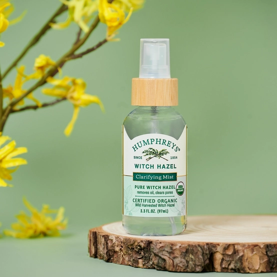 Clarifying Toner Mist: Pure, USDA Certified Organic Witch Hazel